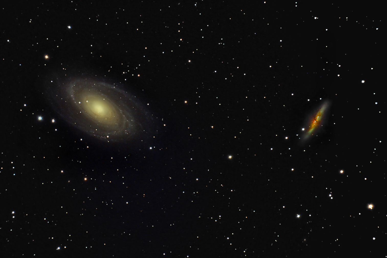 کهکشان های M82 و M81