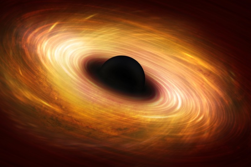 تصویر خیالی از سیاه چاله