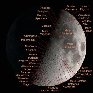 نام دهانه های ماه آموزش نجوم یادگیری نجوم توسط محمد همایونی