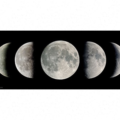 رصد فازهای مختلف ماه